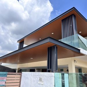 Awning ACP with Aluminium Strip Ceiling